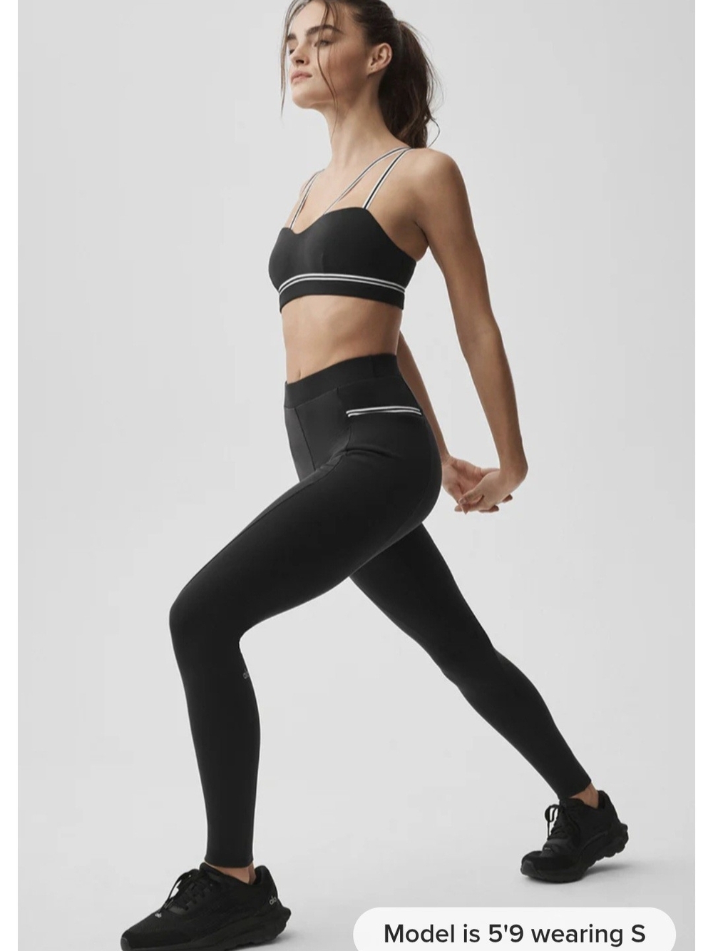ALO Yoga Airbrush Highwaist Fast Track Legging XS $128